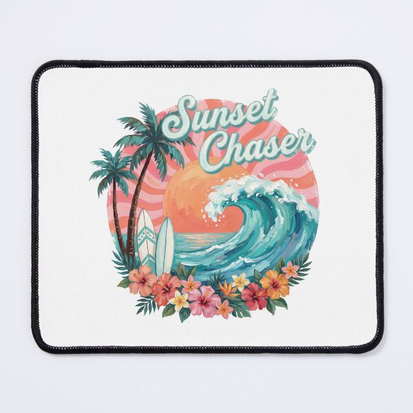 Item preview, Beach aesthetic retro summer design sticker - Sunset Chaser designed and sold by KymeraStudio25.