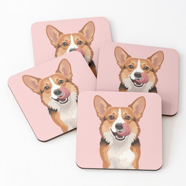 Item preview, Happy Corgi Tongue Out Vector Art designed and sold by BrownHorse90s.