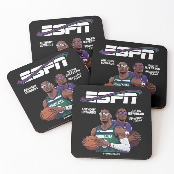 Item preview, Anthony Edwards Justin Jefferson Minnesota Timberwolves Vikings A designed and sold by MarceloBozzano.