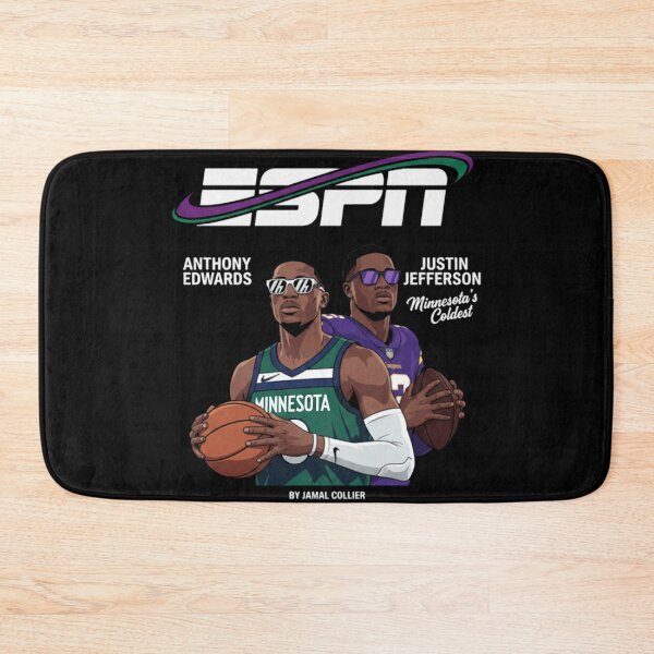 Item preview, Anthony Edwards Justin Jefferson Minnesota Timberwolves Vikings A designed and sold by MarceloBozzano.