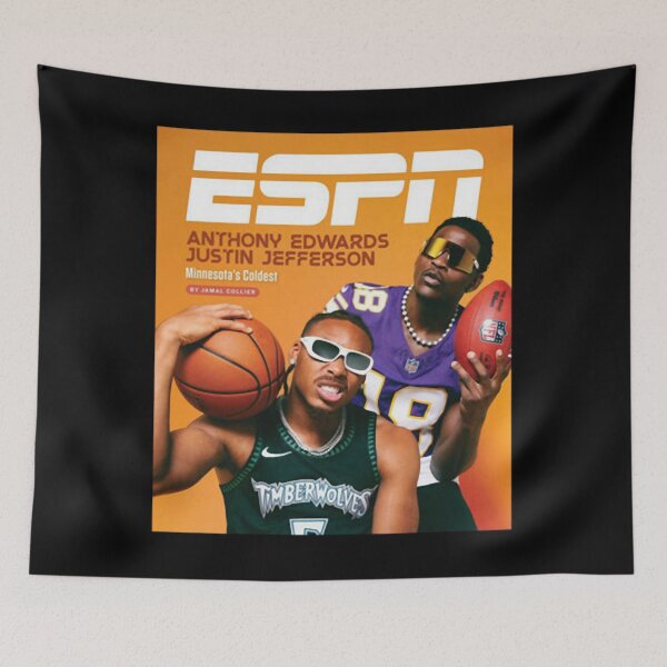 Item preview, Anthony Edwards Justin Jefferson Minnesota Timberwolves Vikings designed and sold by MarceloBozzano.