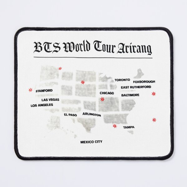 Item preview, BTS Arirang World Tour North America Dates Graphic designed and sold by moamaxshop.