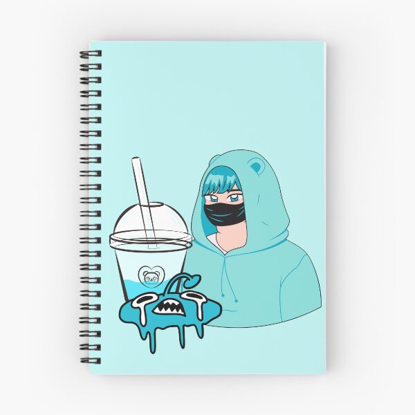 Item preview, Anime Streetwear Aesthetic - Teal Bear Hoodie & Bubble Tea designed and sold by Kanniax.