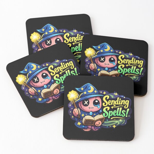 Item preview, Sending Spells - Cute Wizard Voodoo Doll Magic Art designed and sold by myforestfog.
