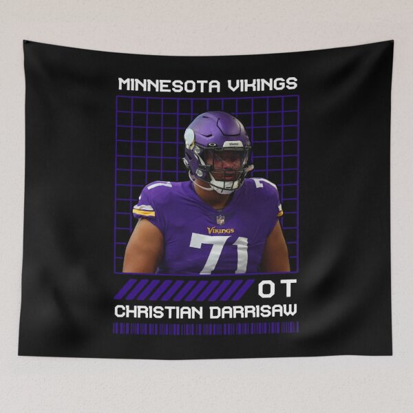 Item preview, CHRISTIAN DARRISAW - OT - MINNESOTA VIKINGS A designed and sold by MarceloBozzano.