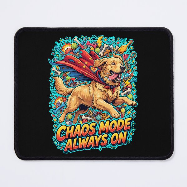 Item preview, Chaos Mode Always On Golden Retriever Funny Design designed and sold by Tong4130.