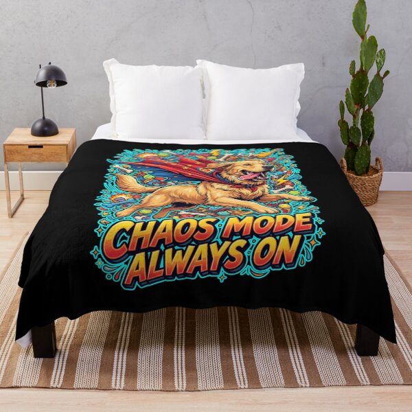 Item preview, Chaos Mode Always On Golden Retriever Funny Design designed and sold by Tong4130.