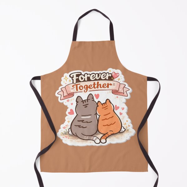 Item preview, Cute Cat Couple Design – Forever Together Love Cats Romantic Gift for Couples Valentine Aesthetic designed and sold by sumodesign.
