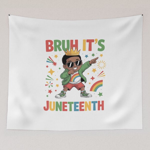 Item preview, Bruh It's Juneteenth Dabbing Boys Celebrating Black Freedom designed and sold by IdunayaStore.