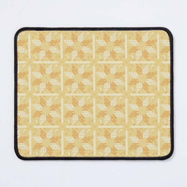 Item preview, Salt Water Shallows sea star patchwork in golden yellow designed and sold by LisaLeQuelenec.