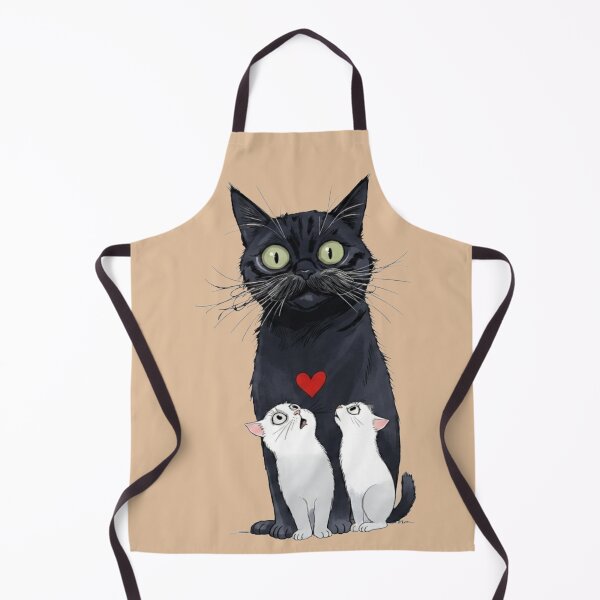 Item preview, The Gentleman Black Cat and His White Kittens designed and sold by BLUESKY11a.