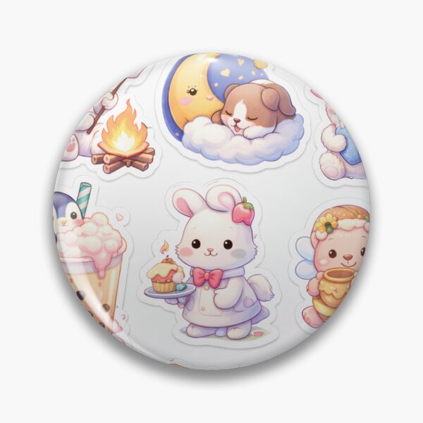 Artikelvorschau, Niedliches Kawaii-Tiersticker-Set | Entzückende Pastelltier-Kollektion entworfen und verkauft von Swral.