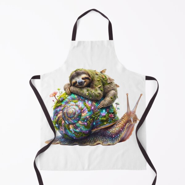 Item preview, funny lazy sloth riding giant snail designed and sold by ArtivioShop.