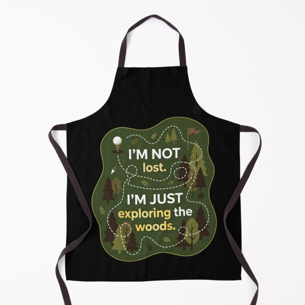Item preview, I'm not lost. I'm just exploring the woods | Golf designed and sold by SocialStaticz.