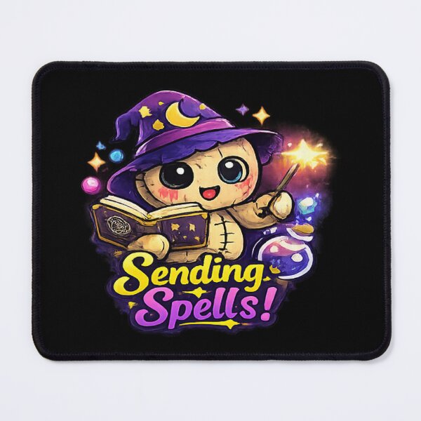 Item preview, Magical Sending Spells - Cute Wizard Voodoo Doll Fantasy Art designed and sold by myforestfog.