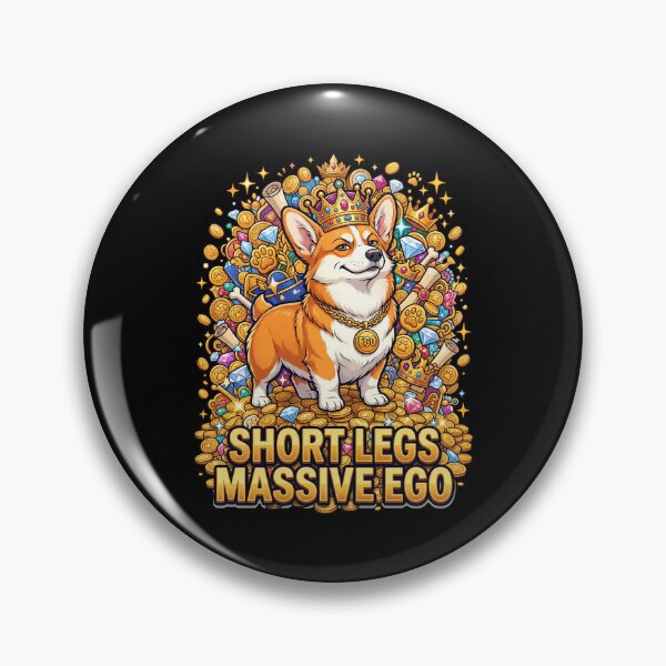 Item preview, Short Legs Massive Ego Corgi Attitude Funny Design designed and sold by Tong4130.