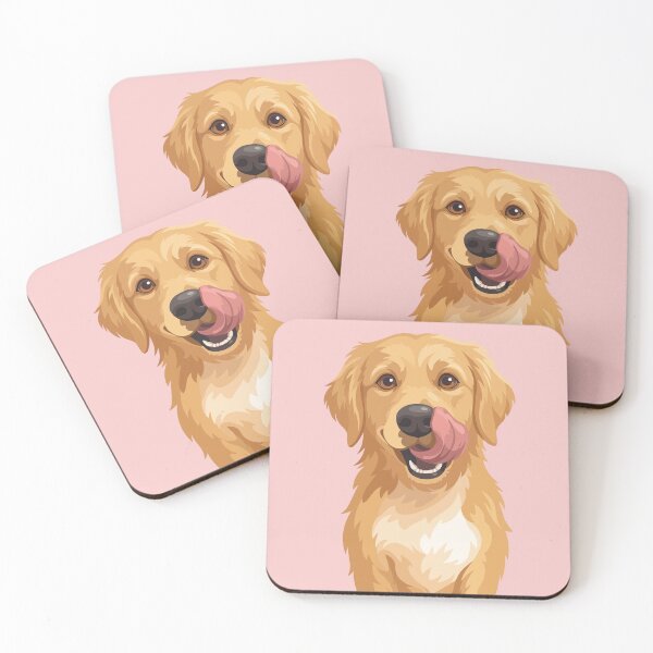 Item preview, Smiling Golden Retriever Happy Dog Vector designed and sold by BrownHorse90s.