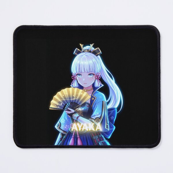 Item preview, Neon Frostflake Heron Ayaka - Fan Art Portrait designed and sold by EWCY store.
