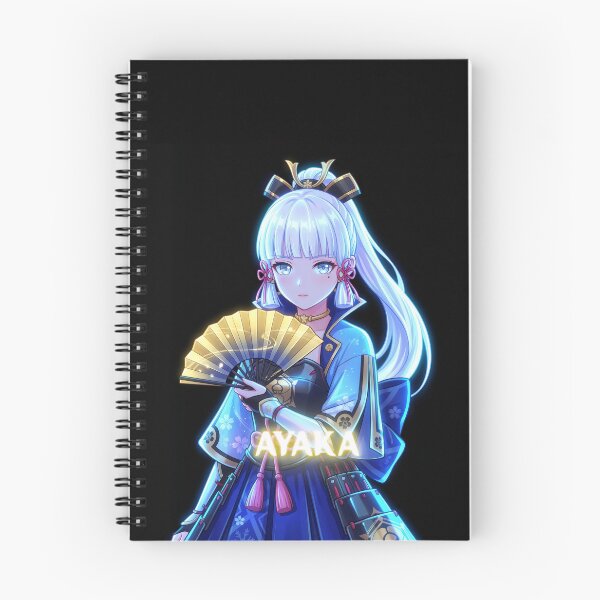 Item preview, Neon Frostflake Heron Ayaka - Fan Art Portrait designed and sold by EWCY store.