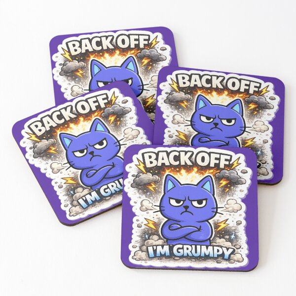 Item preview, Funny Grumpy Cat Design – Back Off I’m Grumpy Angry Cat Meme Sarcastic Humor Sticker designed and sold by sumodesign.
