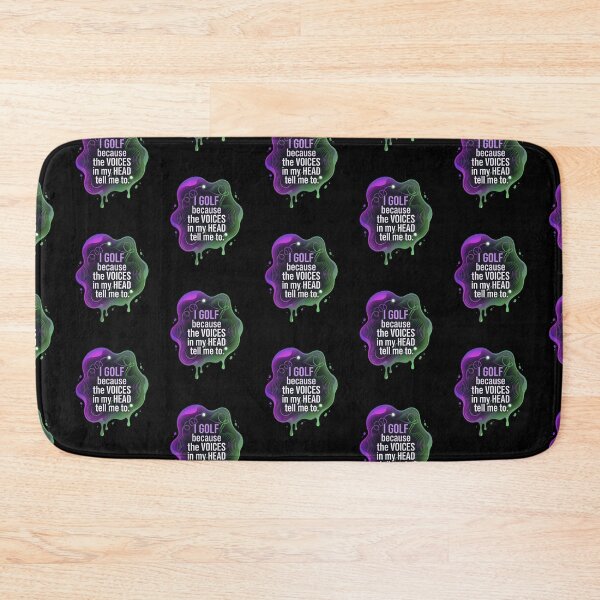 Item preview, I golf because the voices in my head tell me to | Golf designed and sold by SocialStaticz.