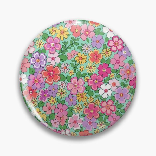 Item preview, Whimsical Pastel Ditsy Floral Pattern on Mint Aqua designed and sold by BLUESKY11a.