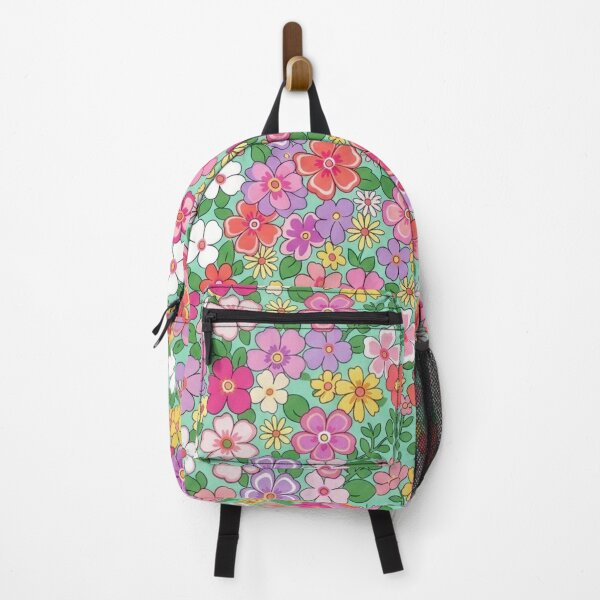 Item preview, Whimsical Pastel Ditsy Floral Pattern on Mint Aqua designed and sold by BLUESKY11a.