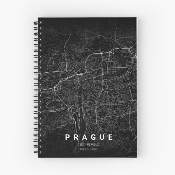 Item preview, Prague Map Print | Minimalist Noir City Map | Prague Wall Art Poster designed and sold by Lovely Maps.