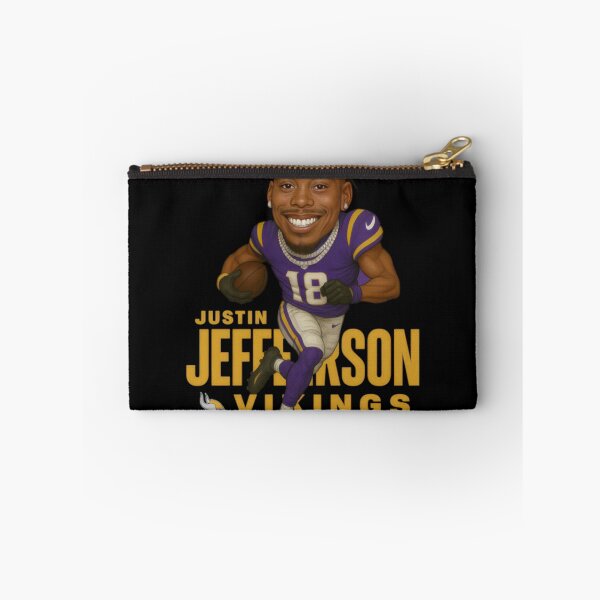 Item preview, Justin Jefferson Minnesota Vikings Caricature – Superstar Wide Receiver Artwork Amine0111 designed and sold by MarceloBozzano.