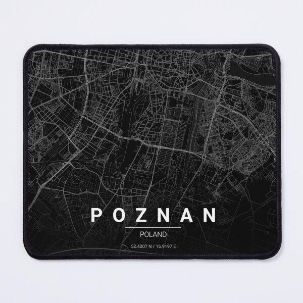 Item preview, Poznan Map Print | Minimalist Noir City Map | Poznan Wall Art Poster designed and sold by Lovely Maps.