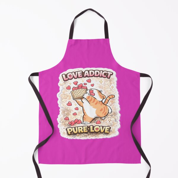 Item preview, Cute Love Cat Design – Love Addict Pure Love Funny Cat Meme Romantic Gift Valentine Aesthetic designed and sold by sumodesign.