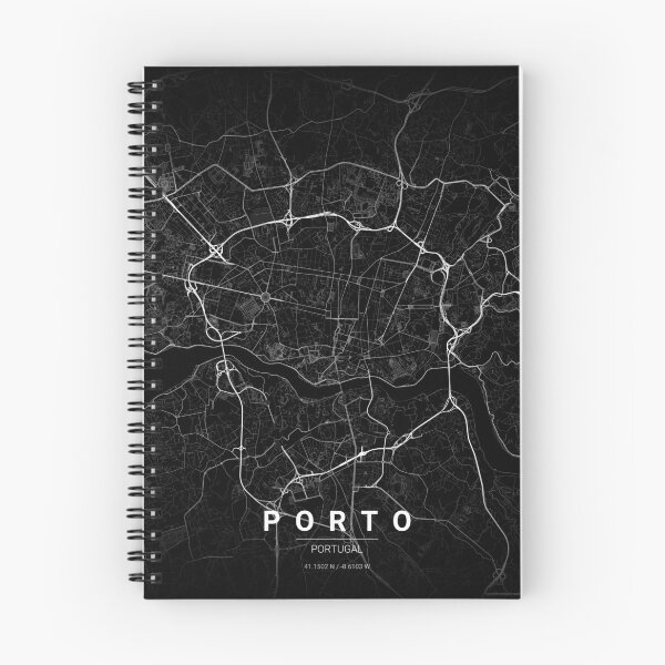 Item preview, Porto Map Print | Minimalist Noir City Map | Porto Wall Art Poster designed and sold by Lovely Maps.