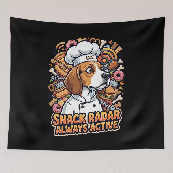 Artikelvorschau, Snack Radar Immer aktiv Beagle Lustiges Design entworfen und verkauft von Tong4130.