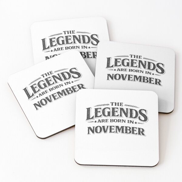 Item preview, The Legends Are Born In November – Bold Vintage Typography Design – November Birthday Gift designed and sold by Szapeee.