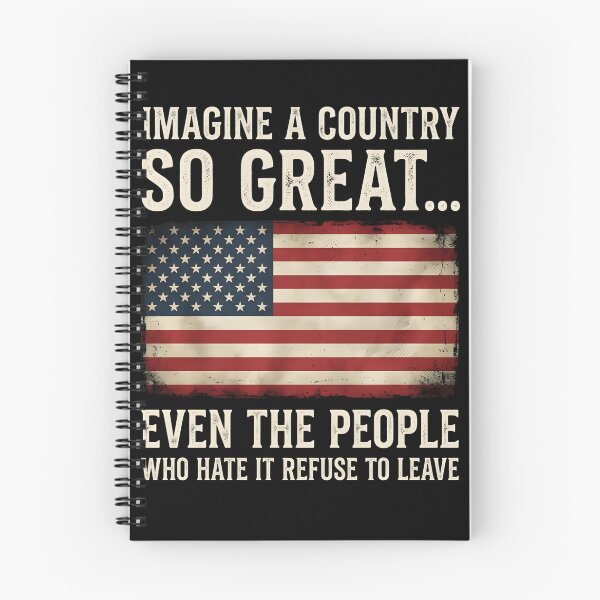 Item preview, Imagine a Country So Great Unisex TShirt, even the people who hate it refuse to leave tee, Patriotic Statement Shirt, Dads Gift, Fathers Day  designed and sold by THREE LITTLE BEANS.