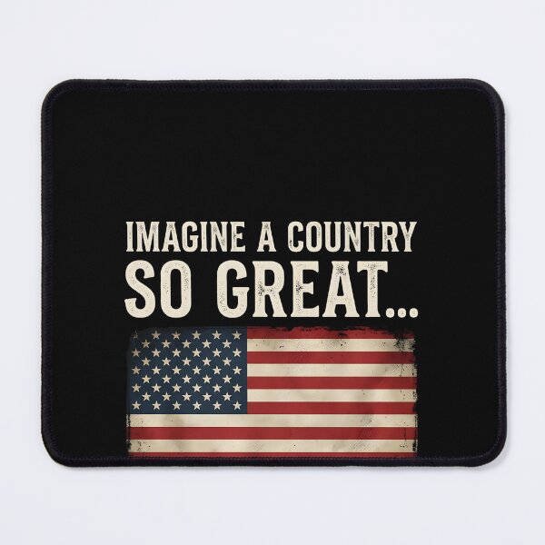 Item preview, Imagine a Country So Great Unisex TShirt, even the people who hate it refuse to leave tee, Patriotic Statement Shirt, Dads Gift, Fathers Day designed and sold by THREE LITTLE BEANS.