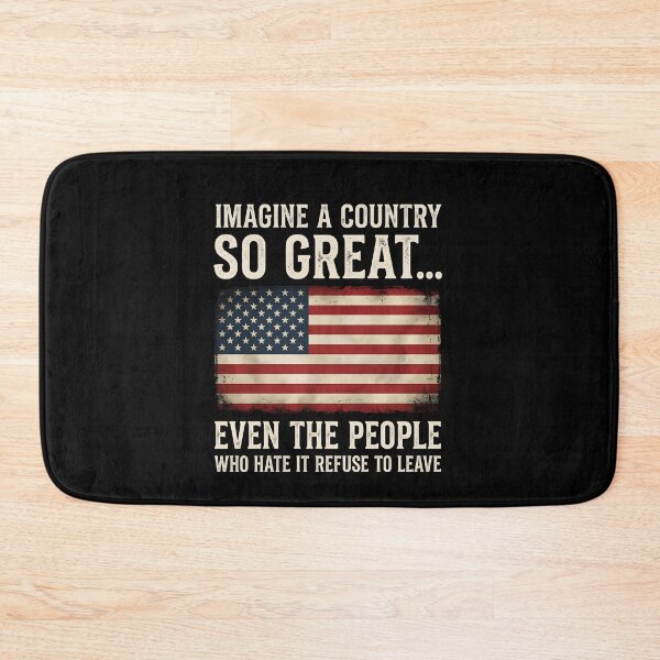 Item preview, Imagine a Country So Great Unisex TShirt, even the people who hate it refuse to leave tee, Patriotic Statement Shirt, Dads Gift, Fathers Day  designed and sold by THREE LITTLE BEANS.