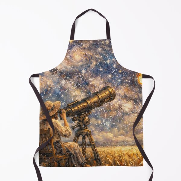 Item preview, Girl with Telescope and Falling Star designed and sold by M-Y-A-R-T-.