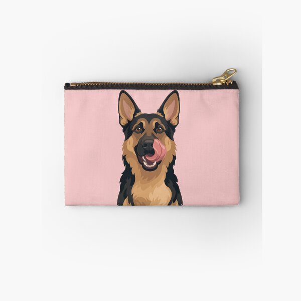 Item preview, Tongue Out Hungry German Shepherd Illustration designed and sold by BrownHorse90s.