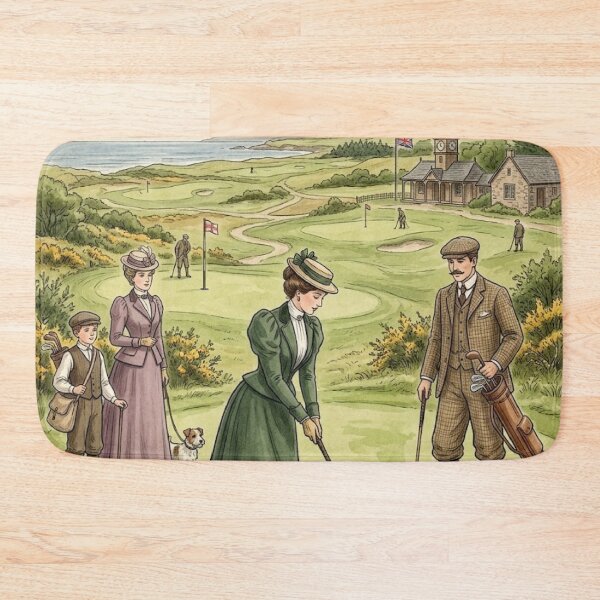 Item preview, Vintage Edwardian Female Golfer Classic Art designed and sold by MAGICKEY2024.