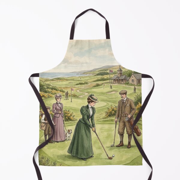 Item preview, Vintage Edwardian Female Golfer Classic Art designed and sold by MAGICKEY2024.