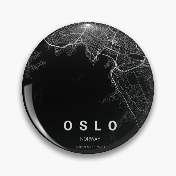 Item preview, Oslo Map Print | Minimalist Noir City Map | Oslo Wall Art Poster designed and sold by Lovely Maps.