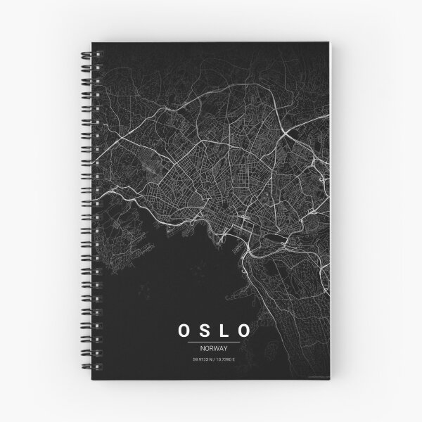 Item preview, Oslo Map Print | Minimalist Noir City Map | Oslo Wall Art Poster designed and sold by Lovely Maps.