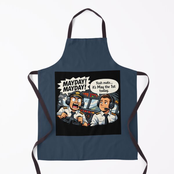 Item preview, Funny Mayday Pilot Joke May 1st Pun T-Shirt designed and sold by Hornace88studio.