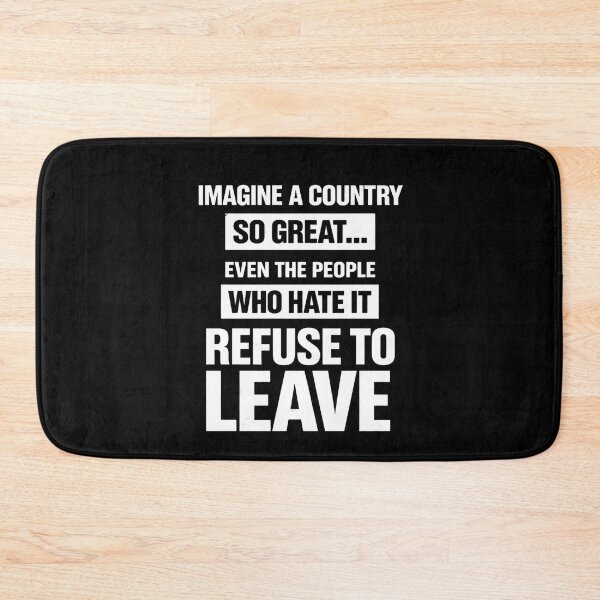Item preview, Imagine a Country So Great Unisex TShirt, even the people who hate it refuse to leave tee, Patriotic Statement Shirt, Dads Gift, Fathers Day  designed and sold by THREE LITTLE BEANS.