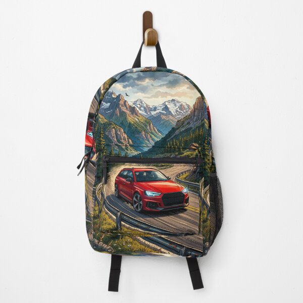 Item preview, Artistic illustration of a car on alpine roads designed and sold by RevUpDesign.