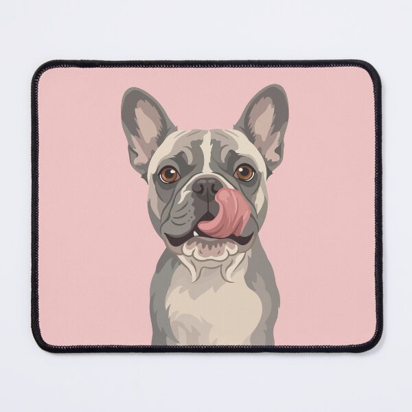 Item preview, Funny French Bulldog Frenchie Licking Nose Art designed and sold by BrownHorse90s.