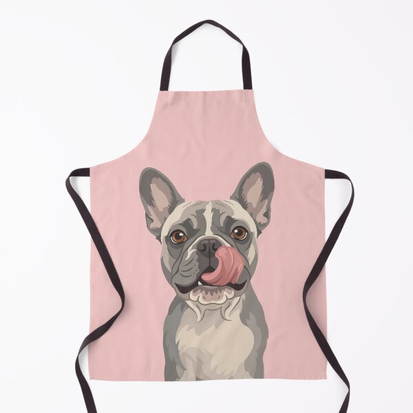 Item preview, Funny French Bulldog Frenchie Licking Nose Art designed and sold by BrownHorse90s.