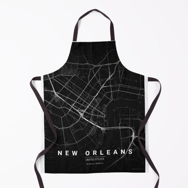 Item preview, New Orleans Map Print | Minimalist Noir City Map | New Orleans Wall Art Poster designed and sold by Lovely Maps.