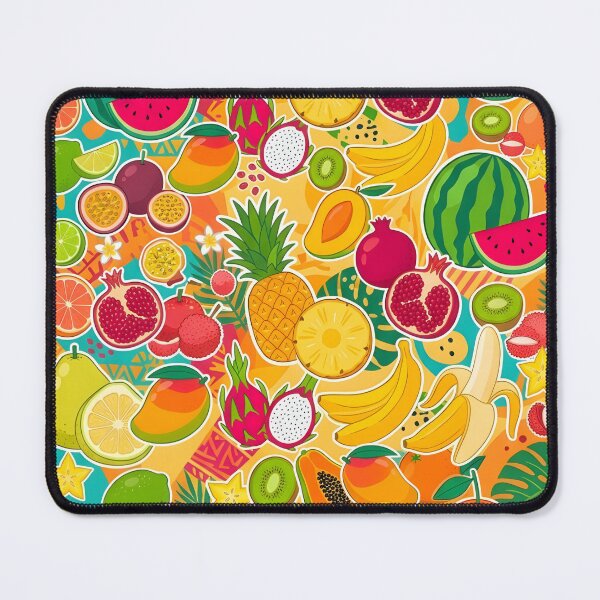 Item preview, Tropical Fruit Fusion | Vibrant Summer Sticker Pattern | Exotic Harvest Collage designed and sold by SergioMiklos.